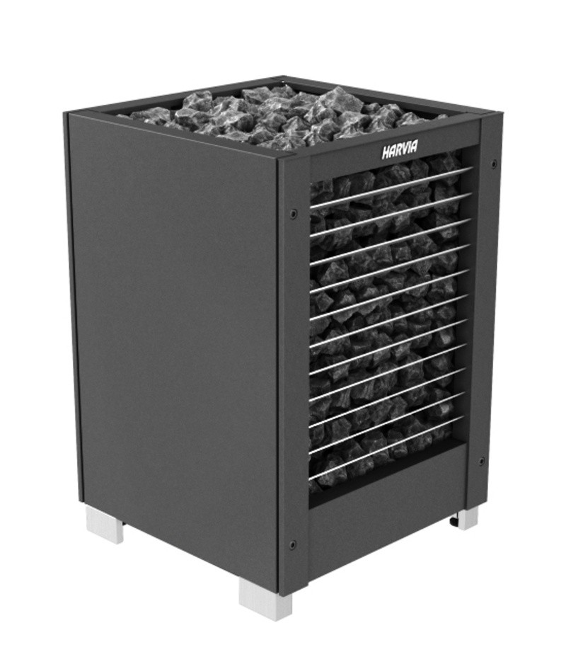 Печь электрическая Harvia Modulo MD180GL Black (чёрная, без пульта)